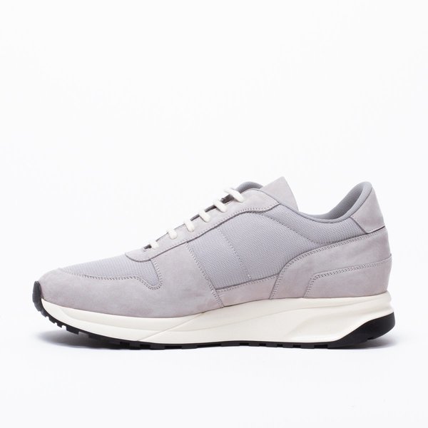 track vintage nubuck and mesh sneakers
