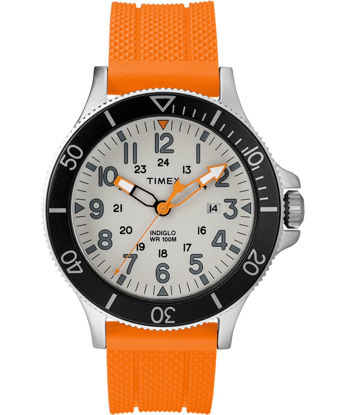Timex Archive Allied Coastline 43mm Silicone Watch - Orange