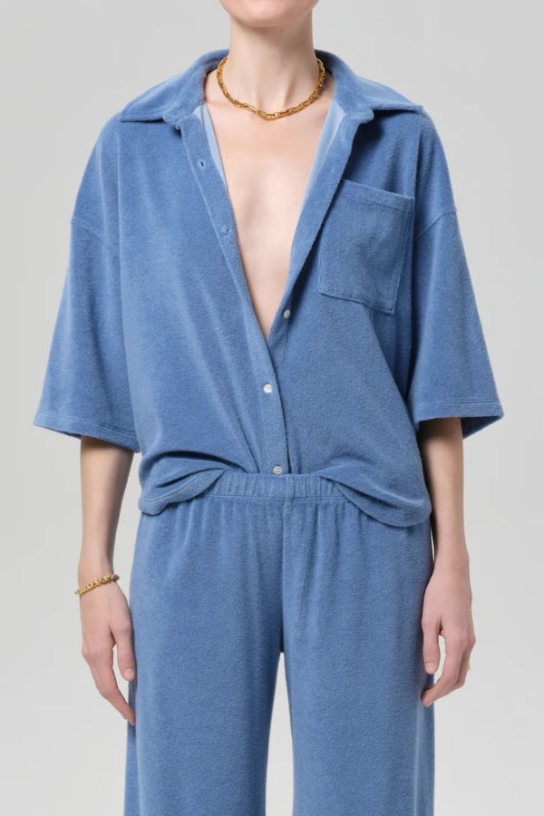 Citizens of Humanity Francis Knit Shirt - Oceanic