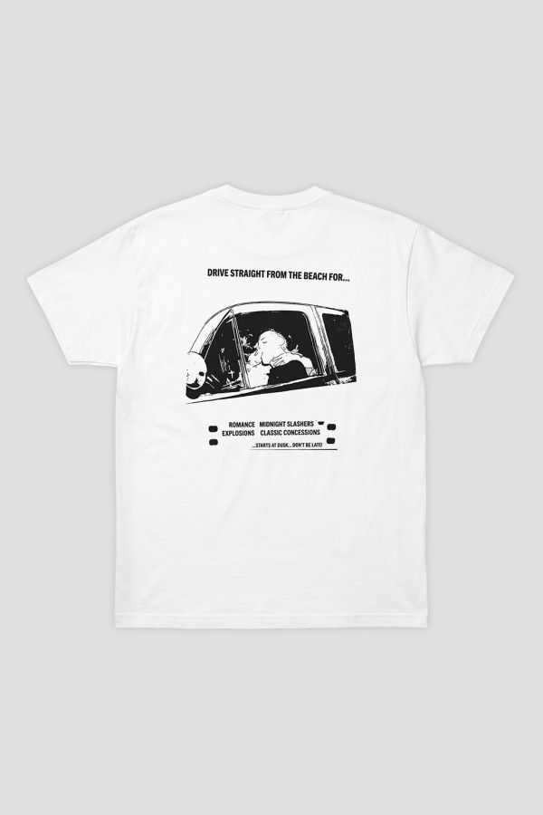 Pretty Relics Wellfleet Drive In Tee - Ivory White