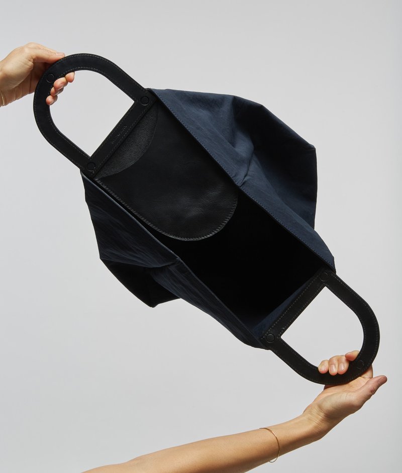 Building Block Stencil BAG - Navy Crinkle | Garmentory