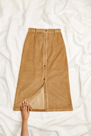 First Rite Button Skirt Corduroy First Rite Button Skirt Corduroy