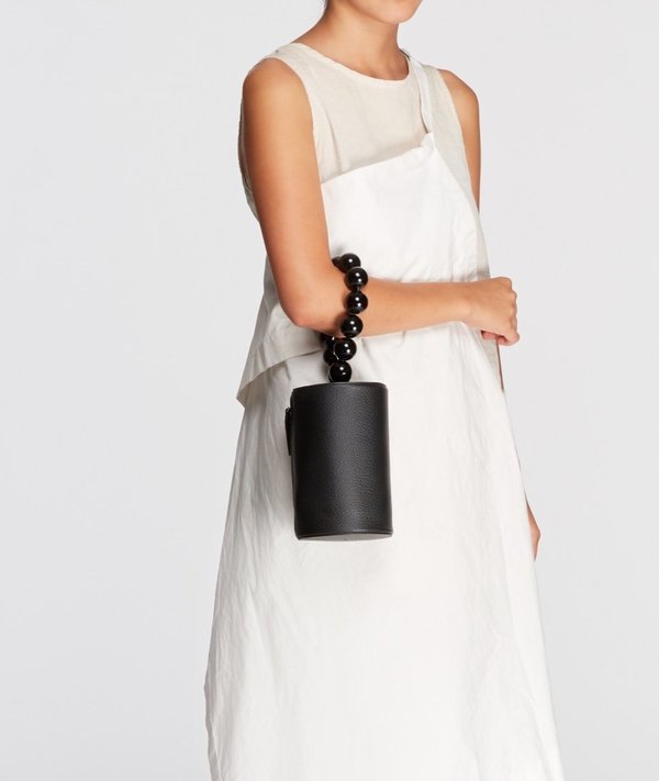 Building Block Cylinder Wristlet - Black Beads | Garmentory