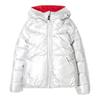 KIDS Finger In The Nose Snowdance Reversible Down Winter Jacket - Silver - Thumbnail 1