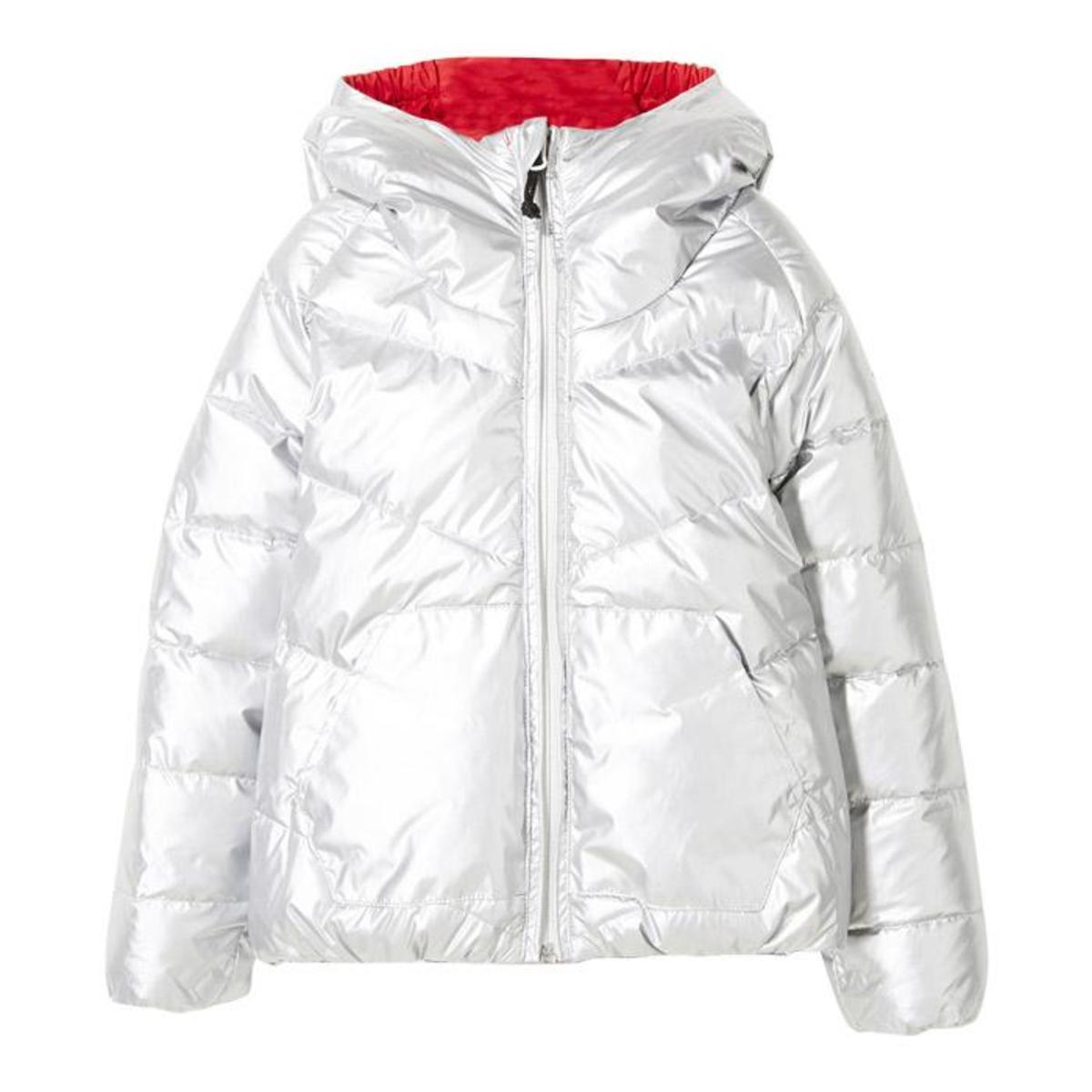 KIDS Finger In The Nose Snowdance Reversible Down Winter Jacket - Silver - Image 1 of 4