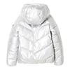 KIDS Finger In The Nose Snowdance Reversible Down Winter Jacket - Silver - Thumbnail 2