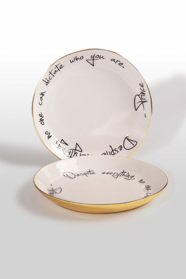 Lunares Prince Bowl with Quote