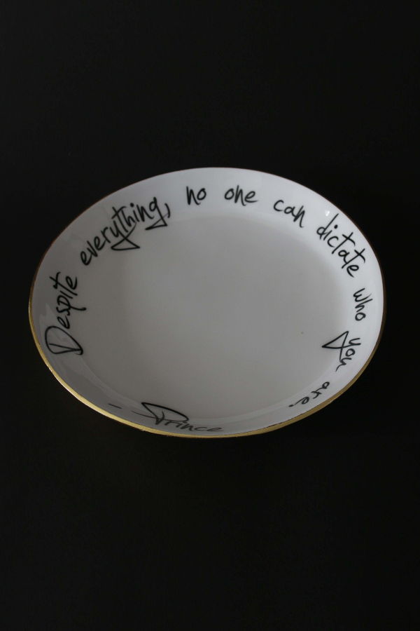 Lunares Prince Bowl with Quote