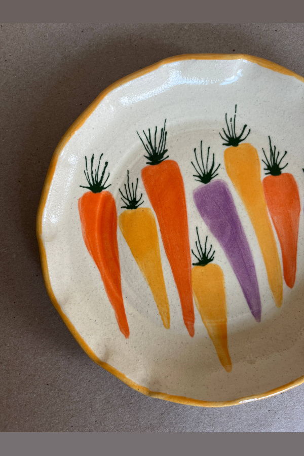 Ninth House Goods Carrot Harvest Lunch/Salad Plate