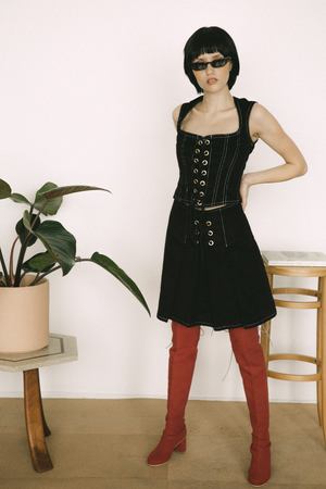 Lykke Wullf Lace Up Skirt Lykke Wullf Lace Up Skirt