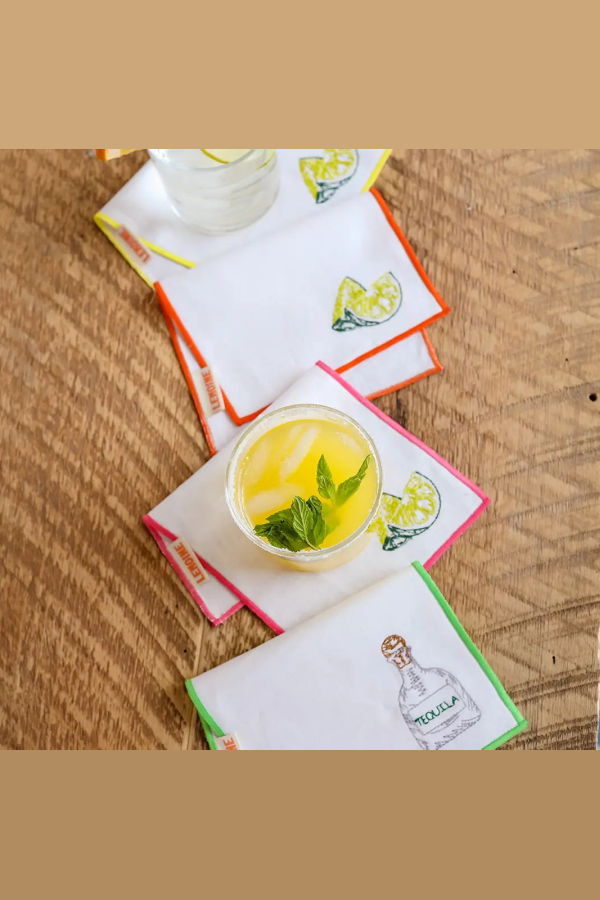 Lemoine Tequila & Limes Cocktail Napkins