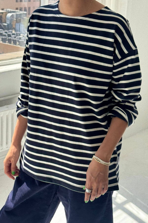 Le Bon Shoppe Marseille Top - White Stripe on Pine