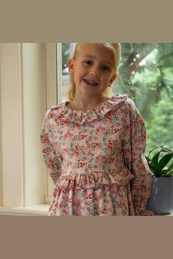 Beet World Chloe Ruffle Collar Dress