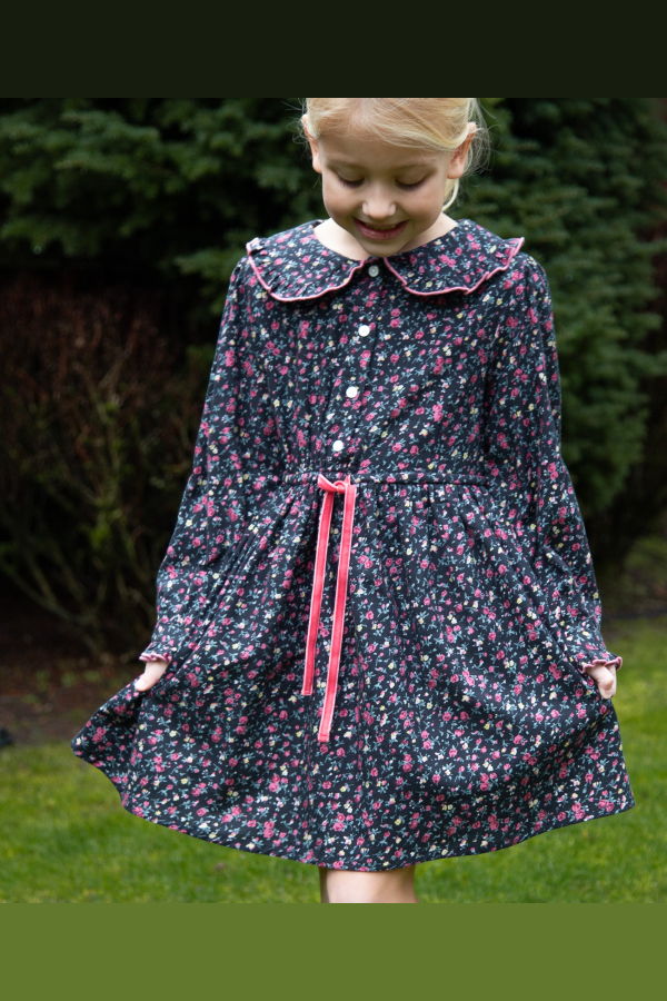 KIDS Beet World Adelaide Velvet Tie Dress