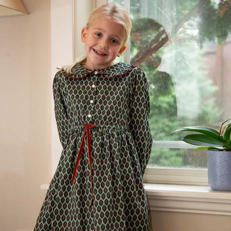 kids Apolina Stevie Dress - Pool | Garmentory