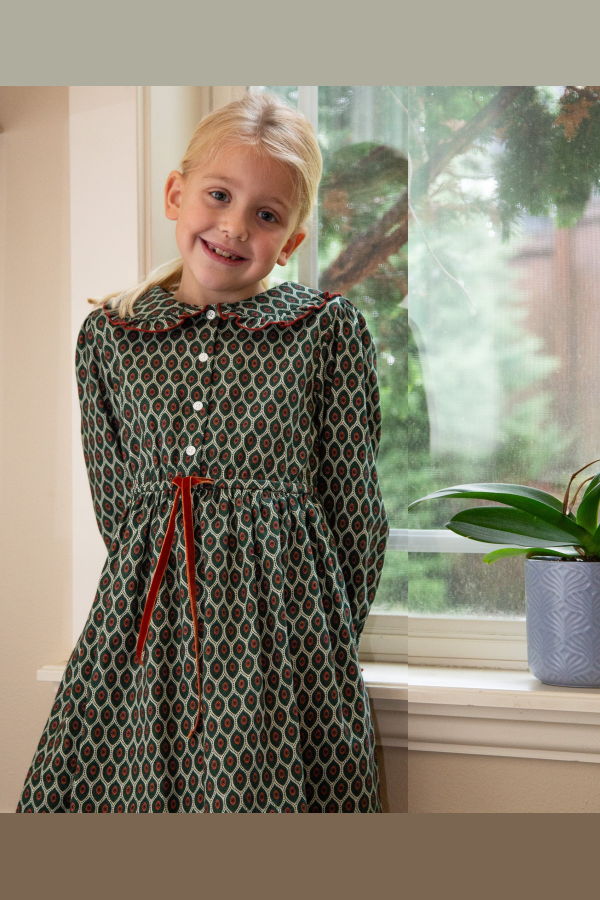 KIDS Beet World Adelaide Velvet Tie Dress