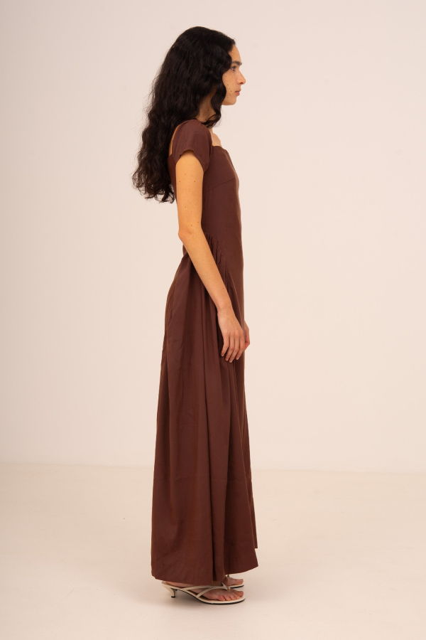 Carmen Says Bruna Off Shoulder Maxi Dress