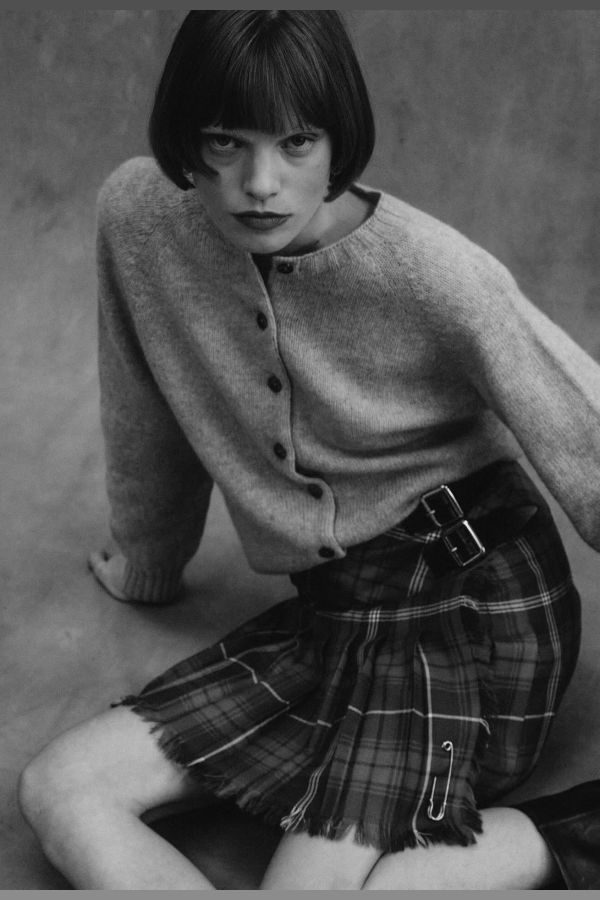 Le Kilt Superfine Lambswool Cardigan - Espresso