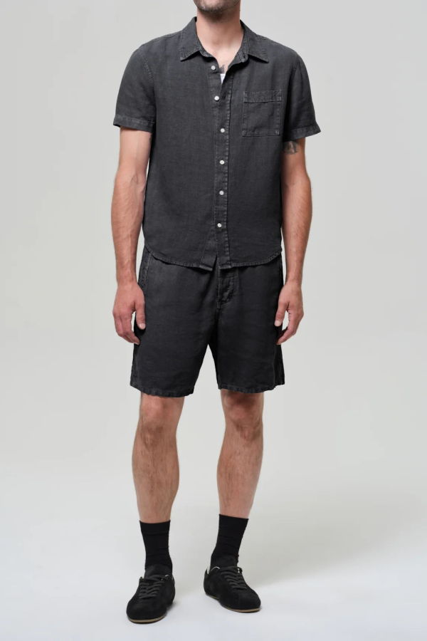 Citizens of Humanity Drawstring Deck Short - Washed Black