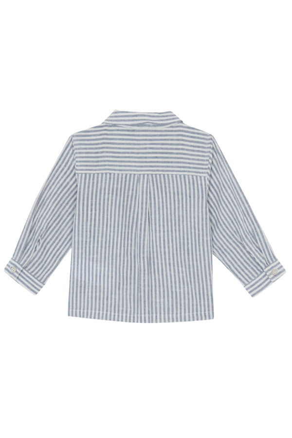 KIDS Bonton Baby Nathan Summer 81 Striped Shirt - Blue