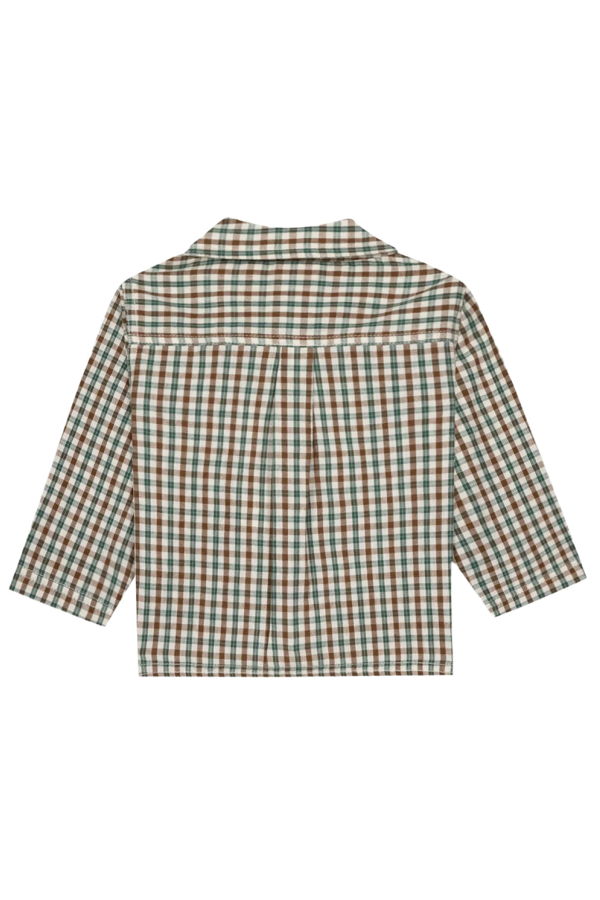 KIDS Bonton Paf Mini Check Shirt - Green