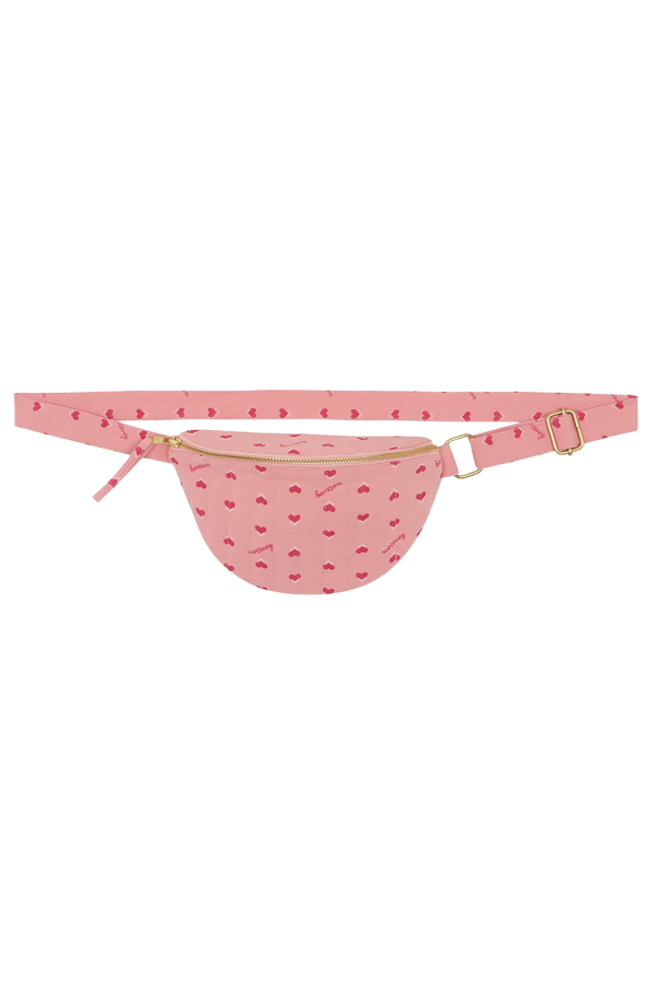 KIDS Bonton Blossom Hearts Print Bum Bag - Pink