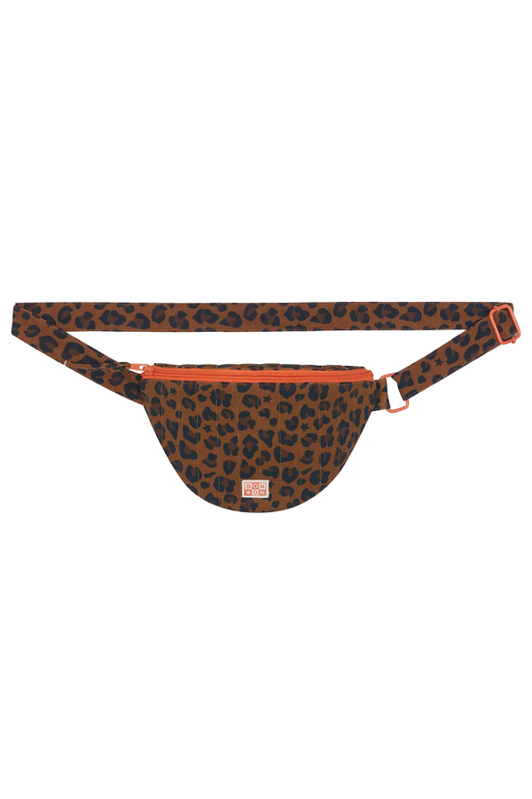 KIDS Bonton Leopard Print Bum Bag - Brown