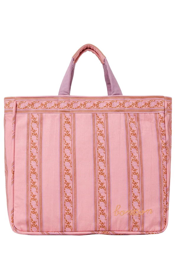 KIDS Bonton Vega Tote Bag - Foulfleur Purple Floral Print