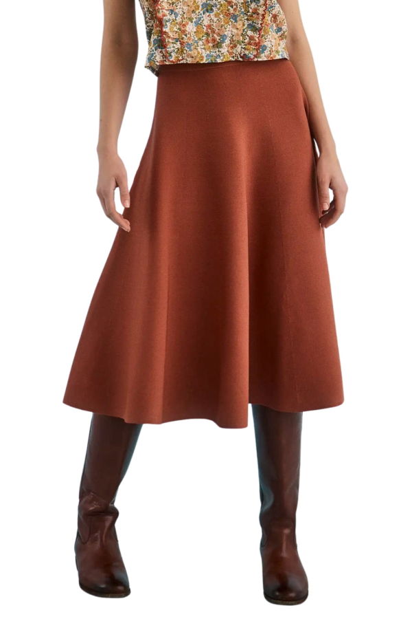 Hunter Bell Joan Skirt - Rust