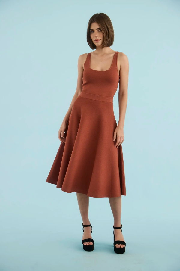 Hunter Bell Joan Skirt - Rust