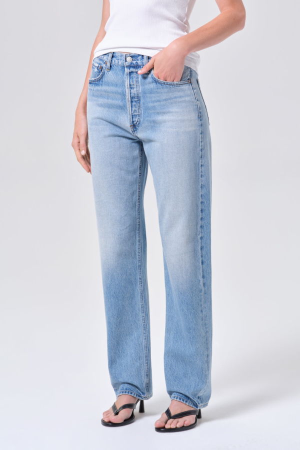 AGOLDE 90's Mid Rise Straight 32" Weightless Jeans