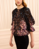 Ulla Johnson Elise Short Sleeve Silk Blouse - Eclipse - Thumbnail 4