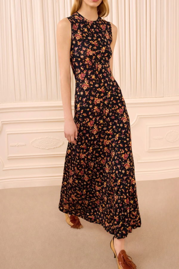 Ulla Johnson Orla Sleeveless Jersey Dress - Noir Floral