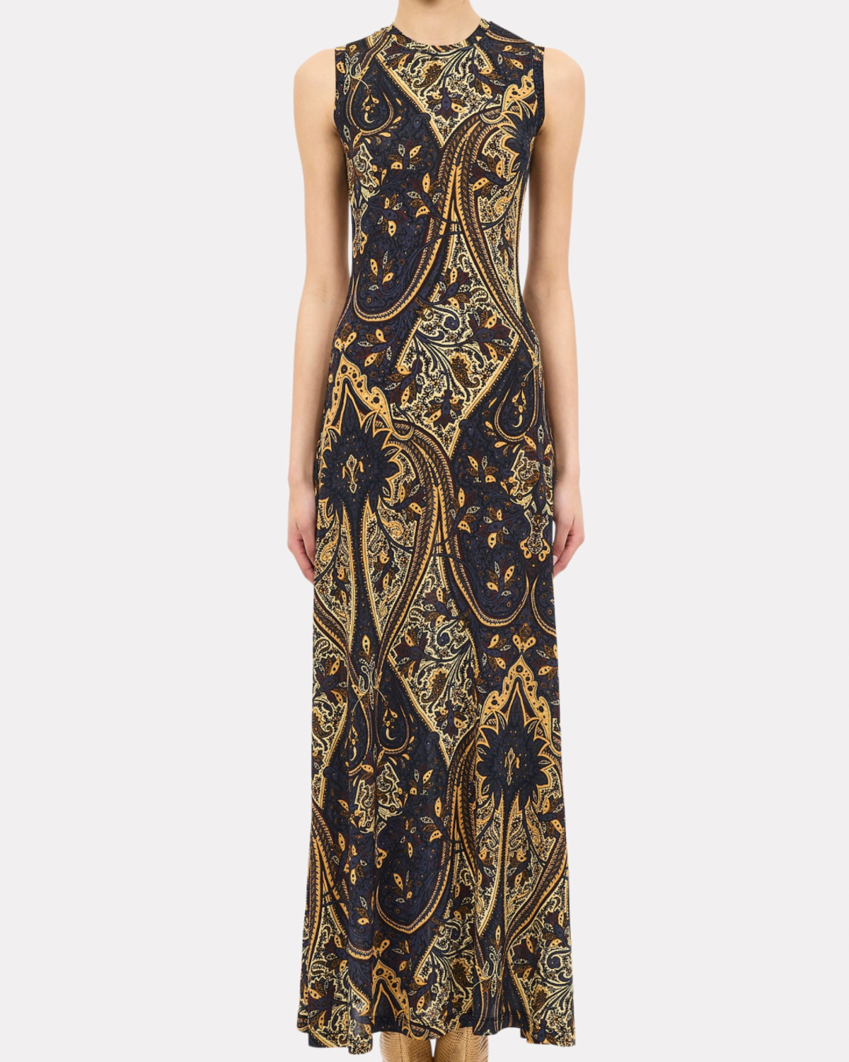 Ulla Johnson Orla Sleeveless Jersey Dress - Twilight Paisley - Image 1 of 1