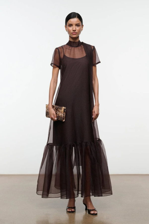 Staud Calluna Dress - Earth