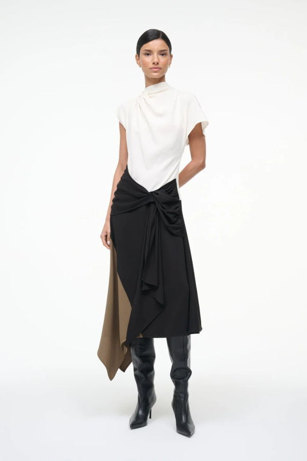 Staud Davina Dress - Black Multi