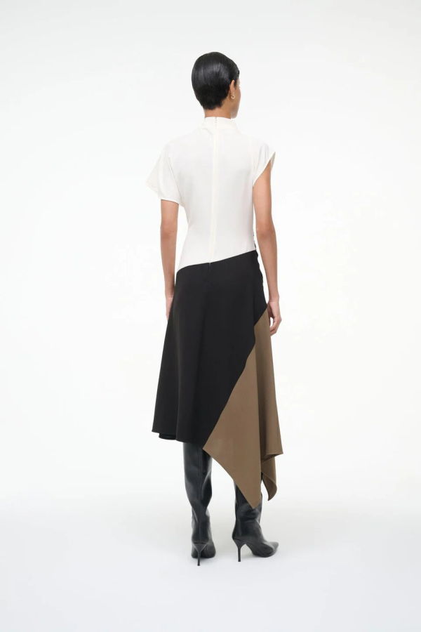 Staud Davina Dress - Black Multi