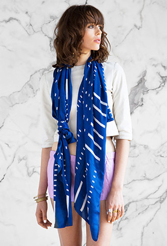 A Peace Treaty AGIR Scarf Blue A Peace Treaty AGIR Scarf Blue