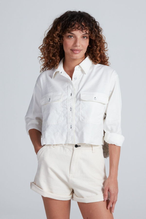 ASKK NY Crosby Herringbone Combo Top