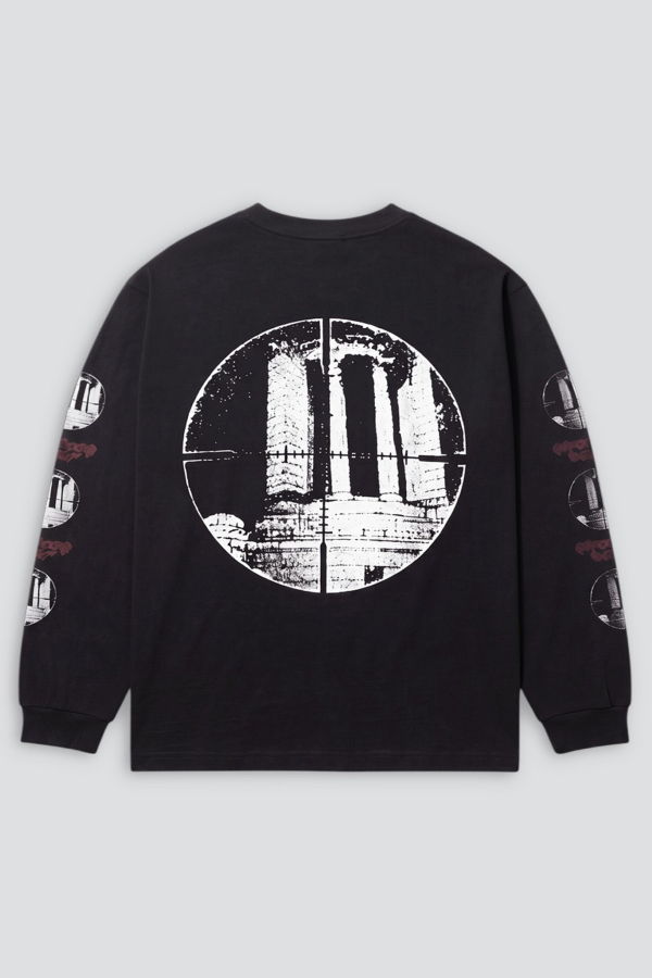 Pretty Relics Wrecking Crew Long Sleeve Tee - Vintage Black