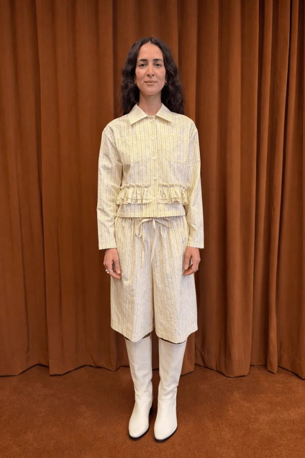 Et Tigre Yee Shirt Seersucker Blouse