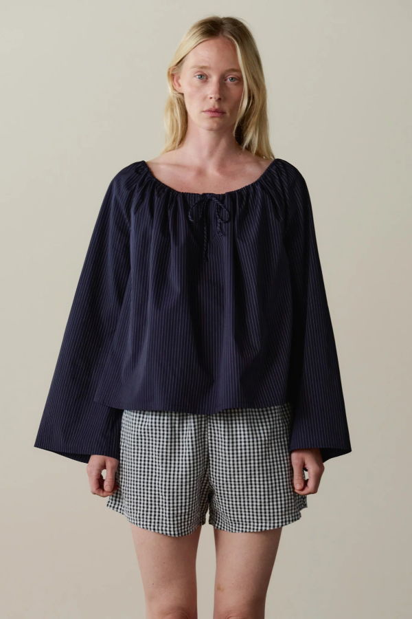 Donni. The Cotton Gingham Tap Short