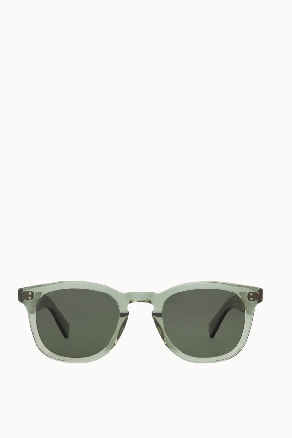 Garrett Leight Kinney II Sun Sunglasses - Juniper/Semi-Flat Pure G15