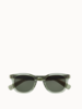 Garrett Leight Kinney II Sun Sunglasses - Juniper/Semi-Flat Pure G15 - Thumbnail 4