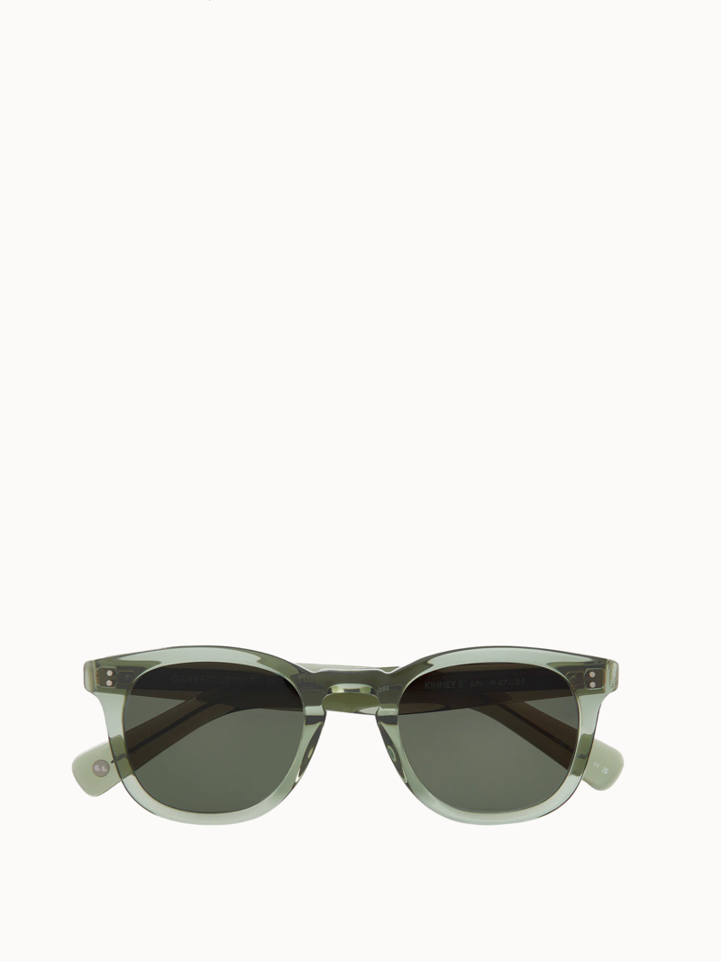 Garrett Leight Kinney II Sun Sunglasses - Juniper/Semi-Flat Pure G15