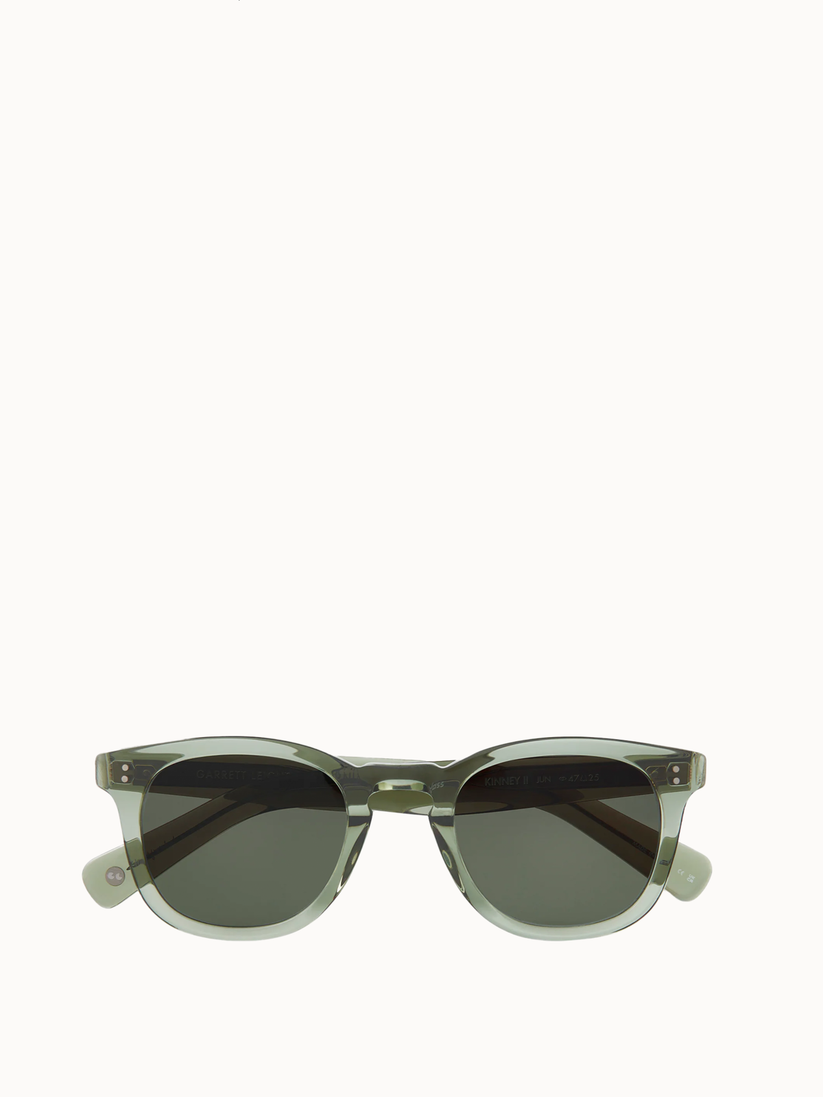 Garrett Leight Kinney II Sun Sunglasses - Juniper/Semi-Flat Pure G15 - Image 4 of 4