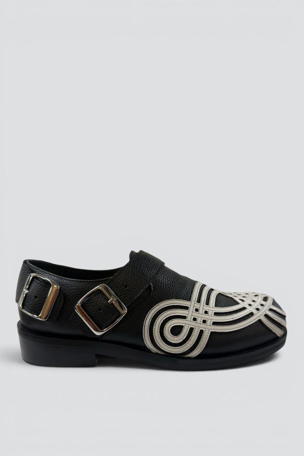 Stefan Cooke Leather Braided Biker Derby