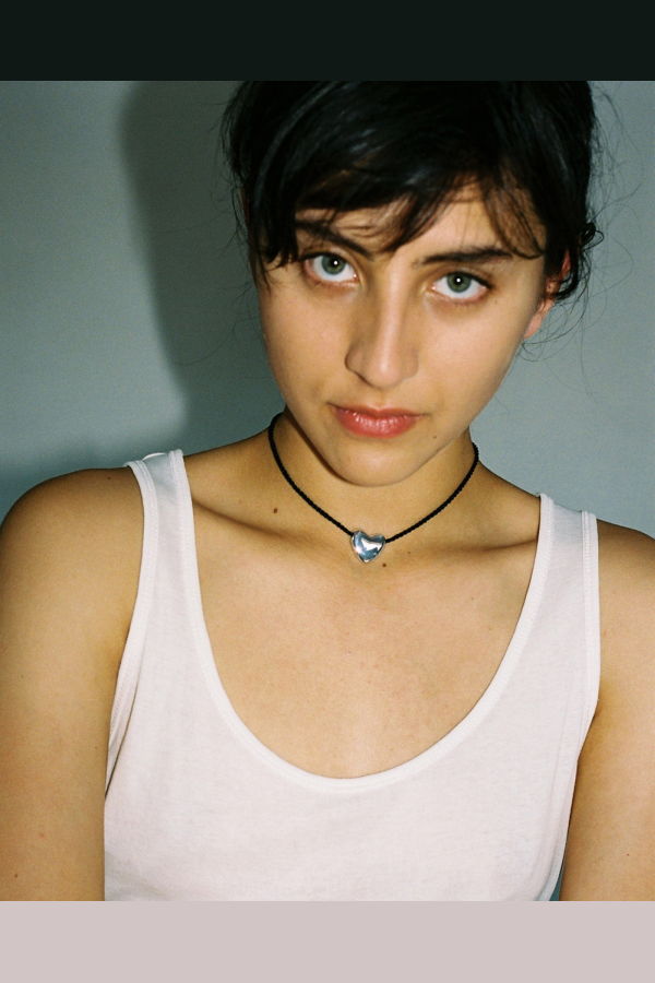 Annika Inez Small Heart Necklace - Silver
