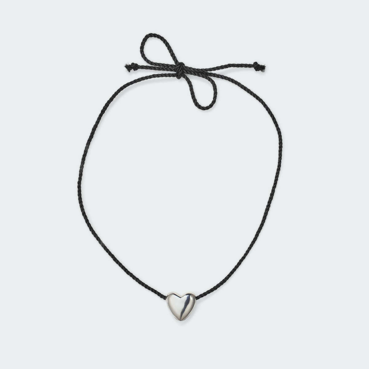 Annika Inez Small Heart Necklace - Silver - Image 5 of 5