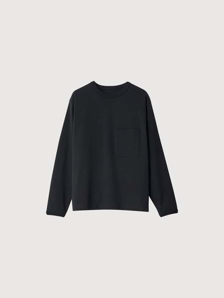 Lemaire Long Sleeve Wide Neck T-Shirt - Chalk | Garmentory